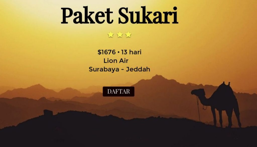 Paket Sukari 13 hari with Lion Air