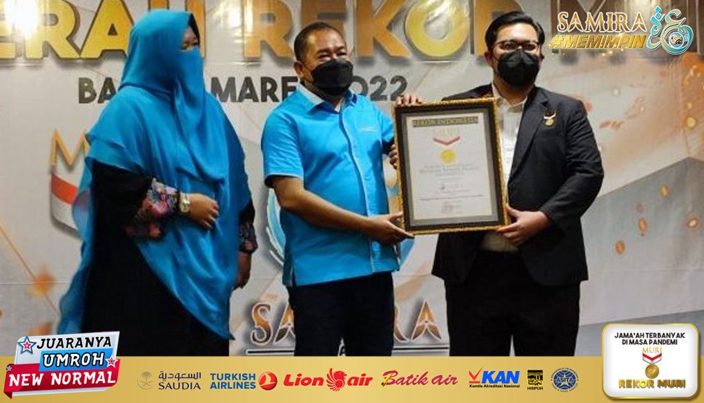 Samira Travel Meraih Rekor MURI Jamaah Umroh Terbanyak di Masa Pandemi