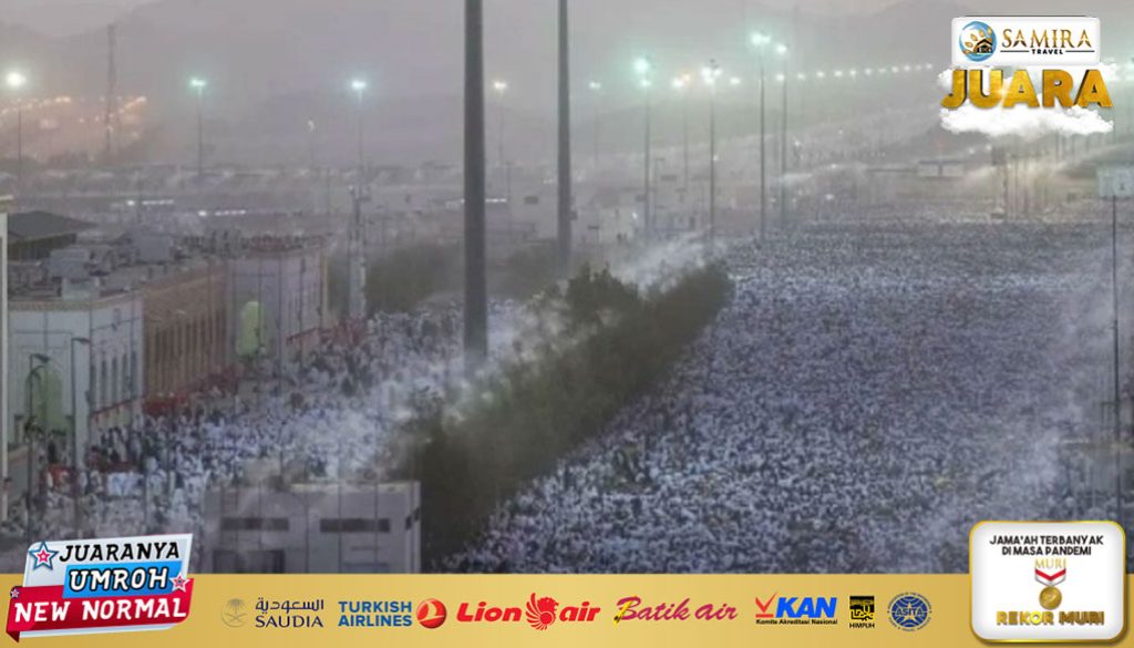 Wukuf di Arafah, Jutaan Jemaah Haji Bergerak ke Muzdalifah Lintasi Jalur Pejalan Kaki Terpanjang di Dunia