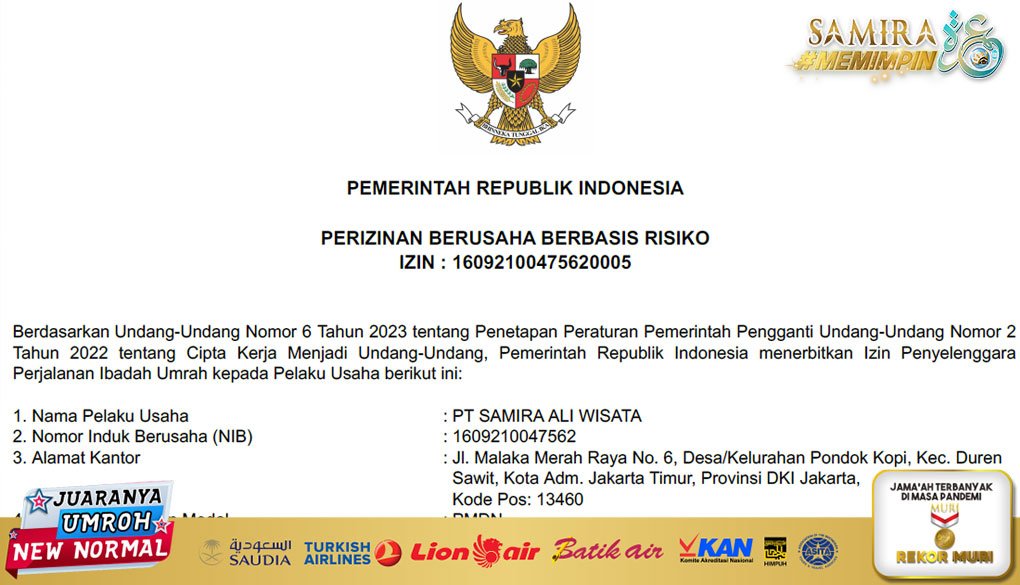 Samira Ali WisataI zin Resmi PPIU