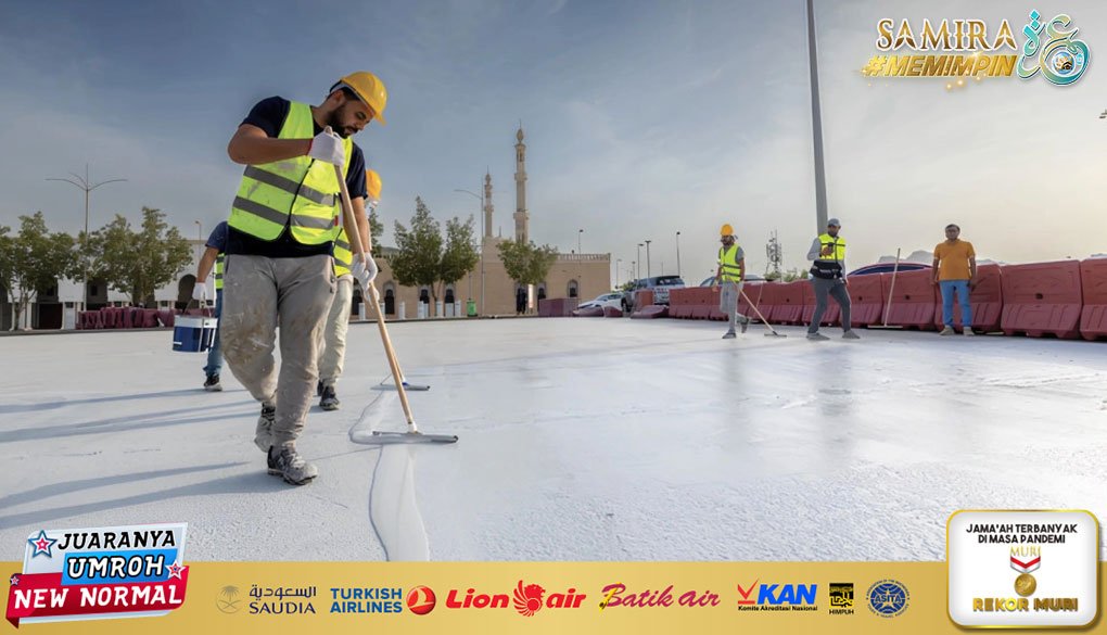 Jalanan Arafah jadi Lebih Adem