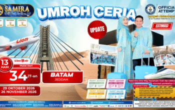 Umroh Regular Batam 13 Hari Oktober, November 2026