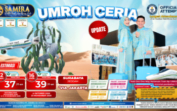 BROSUR UMROH REGULAR SURABAYA OKTOBER NOVEMBER DESEMBER 2026