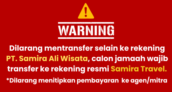 WARNING PEMBAYARAN SAMIRA TRAVEL