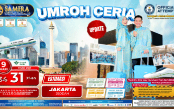 Umroh Regular Jakarta 9 Hari Oktober, November, Desember 2026